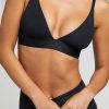 Cloud Cotton Triangle Bra in Black