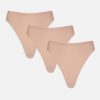 Base High Thong in Buff (Pack)