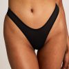 Sieve Dipped Thong in Black